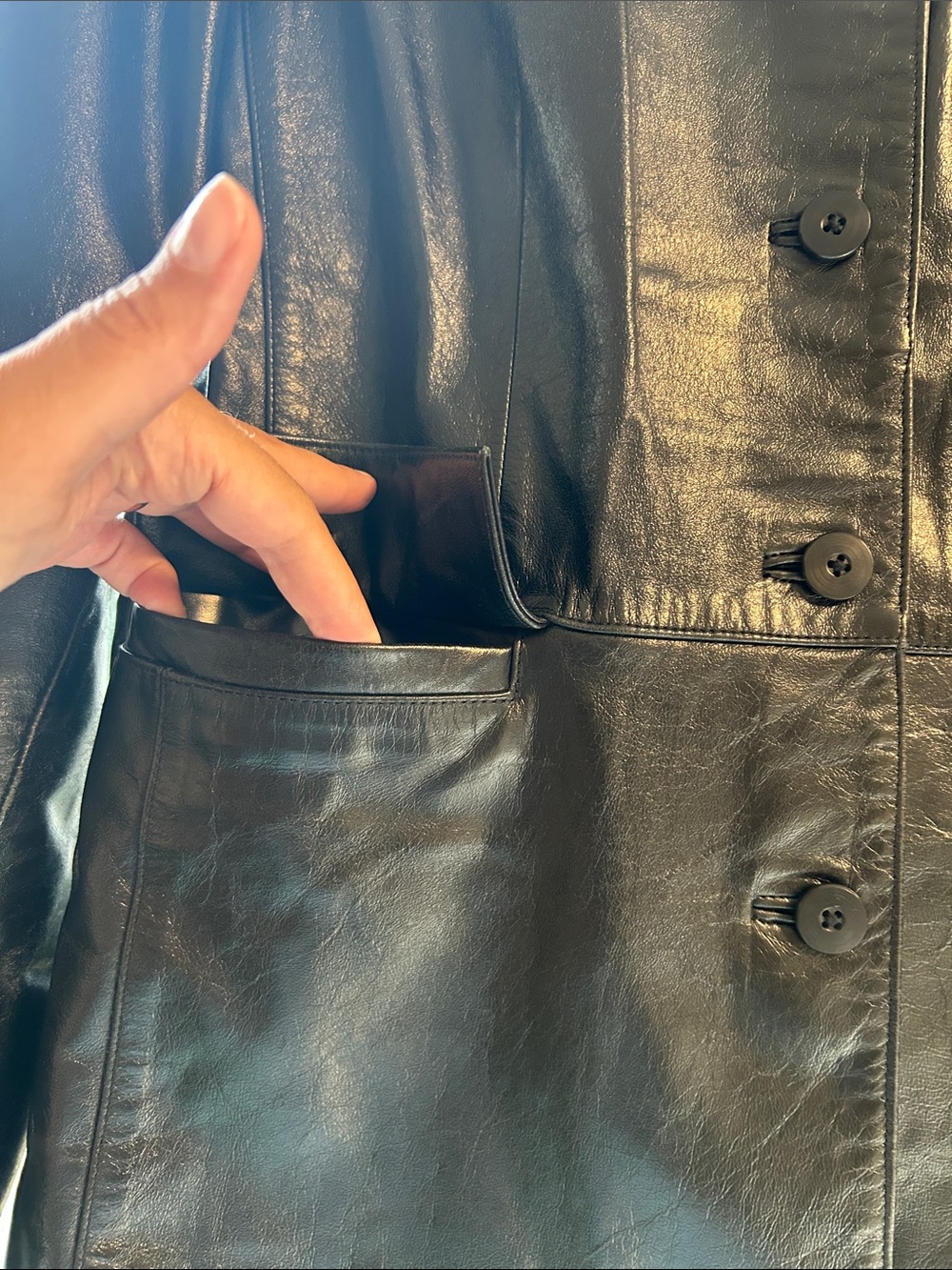 Gap Jacket 100% Leather - Picture 2 of 8